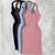 Halter Ribbed Sleeveless Bodycon Dress - Live Fabulously